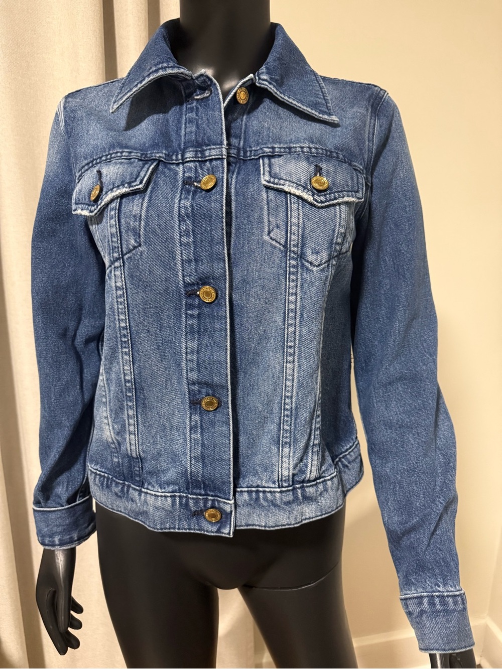 Michael Kors Medium Blue Denim Jean Jacket | Size Small | 100% Cotton - Picture 7 of 12
